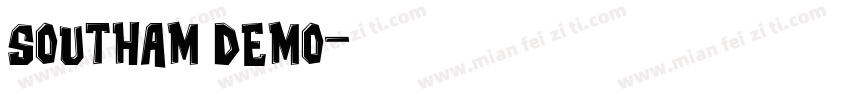 SOUTHAM DEMO字体转换